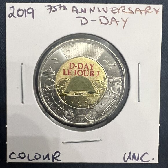 Set of 4 D-Day 75th Anniversary 2019 Commemorative Toonies! - Picture 3 of 16